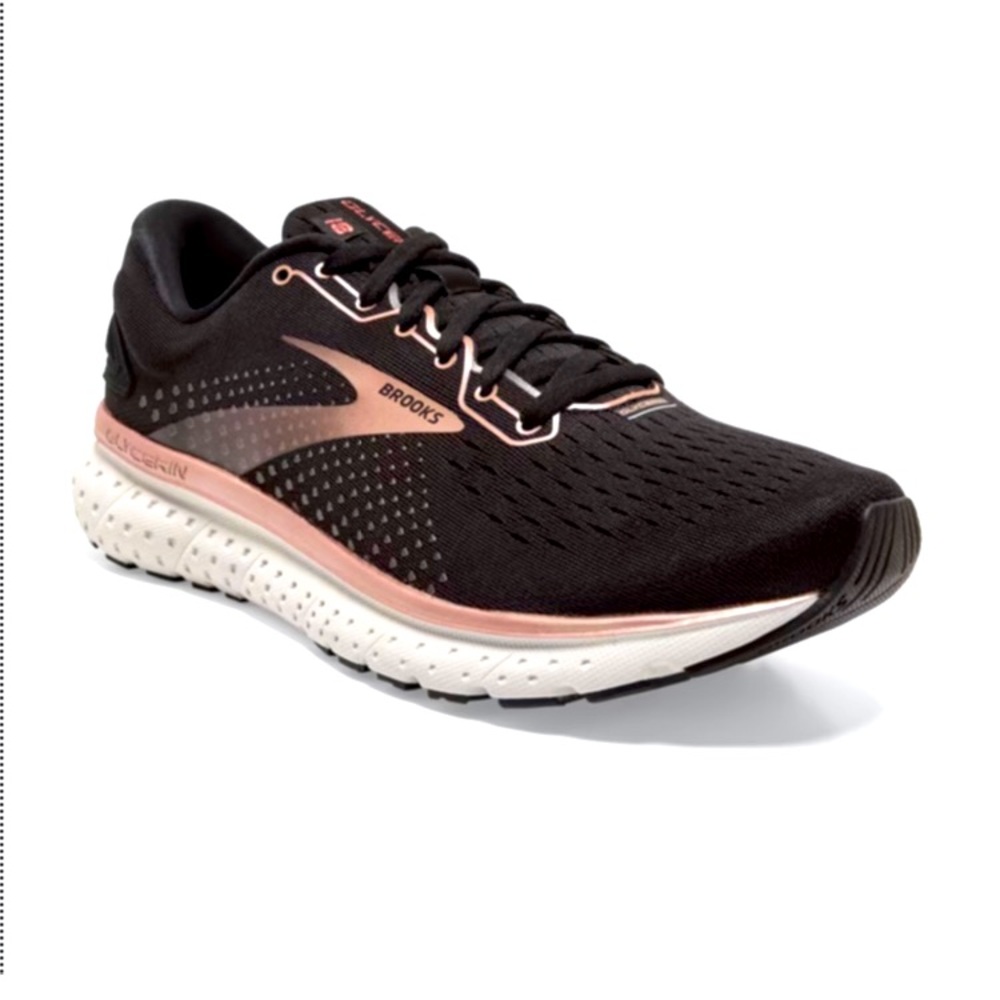 Rare Find! New BROOKS Glycerin 18 Women’s size 8.5 medium in Black/Rose Gold
